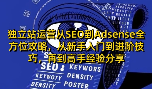 独立站运营从SEO到Adsense全方位攻略，从新手入门到进阶技巧，再到高手经验分享-一品创网