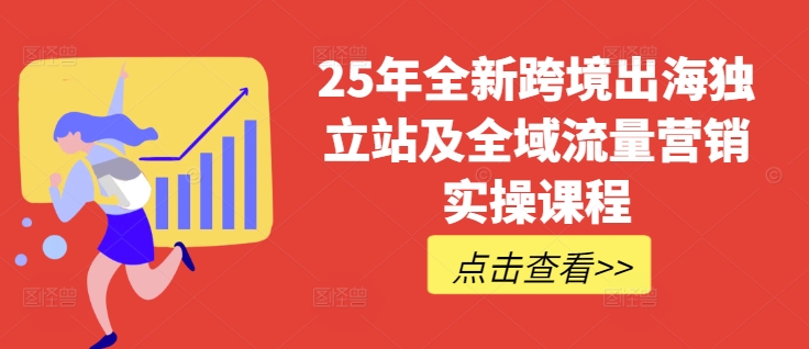 25年全新跨境出海独立站及全域流量营销实操课程，跨境电商独立站TIKTOK全域营销普货特货玩法大全-一品创网