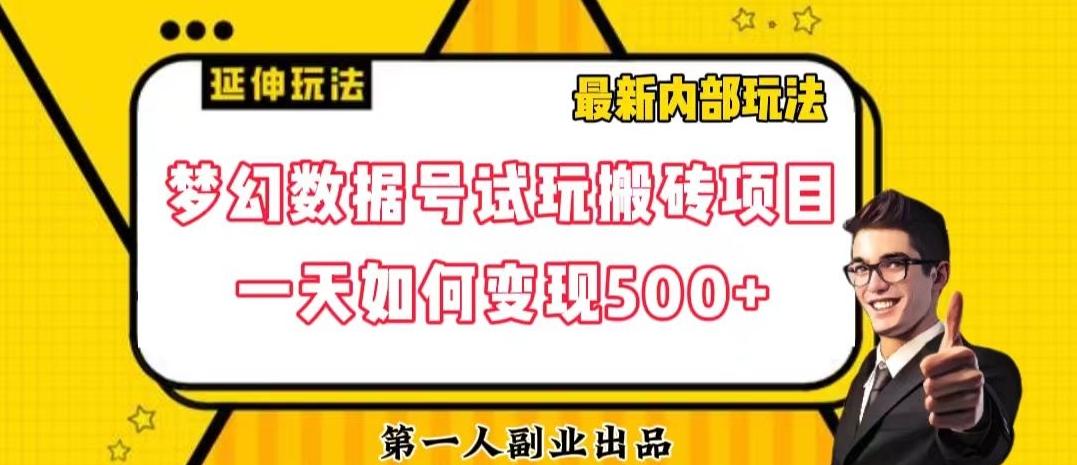 数据号回归玩法游戏试玩搬砖项目再创日入500+【揭秘】-一品创网