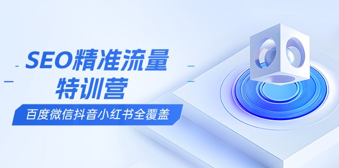 SEO精准流量特训营，百度微信抖音小红书全覆盖，带你搞懂搜索优化核心技巧-一品创网