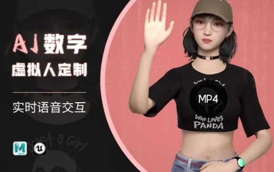 Ai数字人虚拟(智能体)实时语音交互特训营，​自行定制超写实角色AI数字人交互技术-一品创网