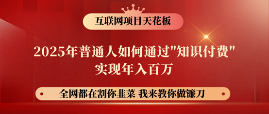 镰刀训练营超级IP合伙人，25年普通人如何通过“知识付费”年入百万！-一品创网
