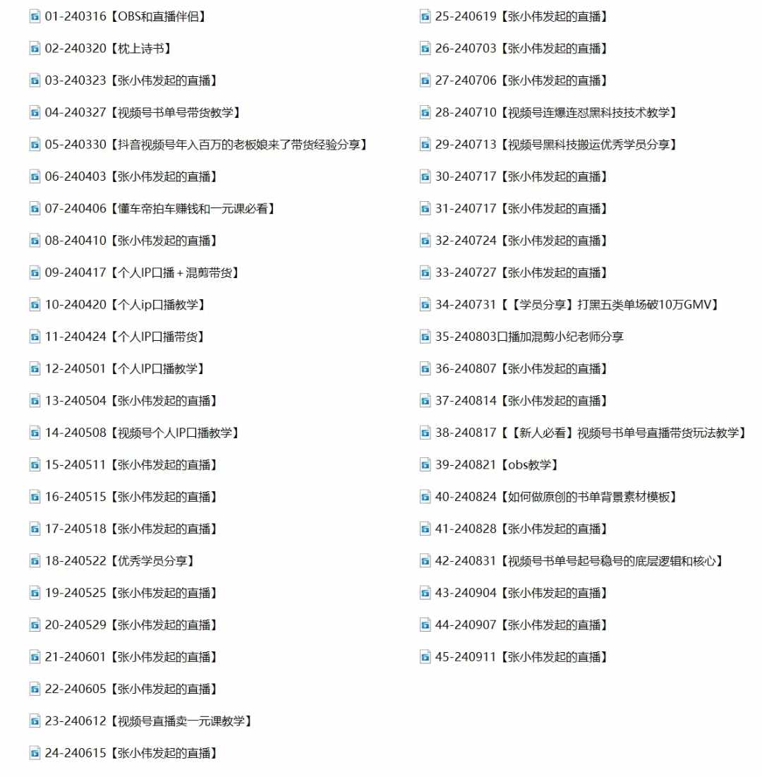 2024视频号最新带货实战课：无人直播/书单号卖货/个人IP口播 (附资料素材-一品创网