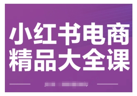 小红书电商精品大全课，快速掌握小红书运营技巧，实现精准引流与爆单目标，轻松玩转小红书电商(更新2月)-一品创网