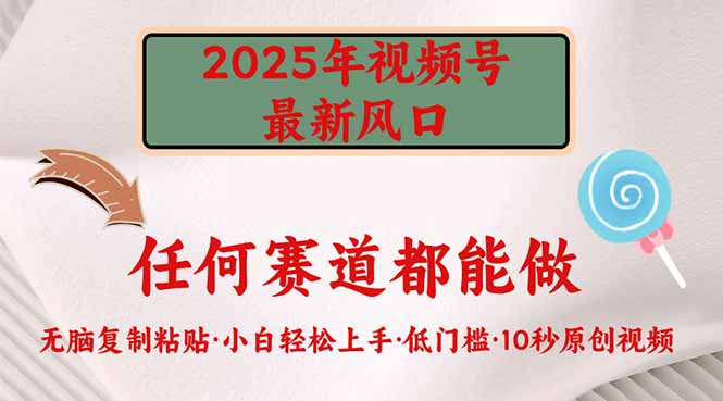 2025年视频号新风口，低门槛只需要无脑执行-一品创网