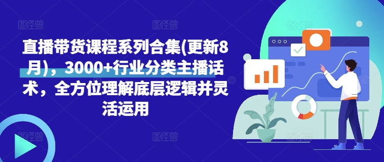 直播带货课程系列合集(更新8月)，3000+行业分类主播话术，全方位理解底层逻辑并灵活运用-一品创网